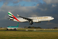 A6-EKV @ EIDW - UAE 161 landing from DUBAI, with EIN waiting to depart to KJFK - by Noel Kearney