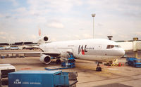 JA8582 @ EHAM - Japan Airlines , MD-11 JBird - by Henk Geerlings