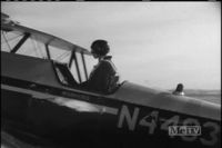 N44935 - Actor Michael Rennie at the controls during the Route 66 episode titled Fly Away Home - Part 2; first broadcast Feb. 1961 - by CBS Television