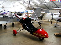 G-MWXF @ EGBK - inside the Flylight Airsports hangar - by Chris Hall