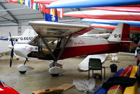 G-XLAM @ EGBK - inside the Flylight Airsports hangar - by Chris Hall