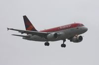 N596EL @ MIA - Avianca A318 landing in the rain - by Florida Metal