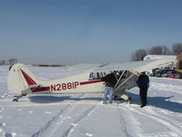 N2881P @ WS17 - pioneer ski plane fly-in 2012 - by steveowen