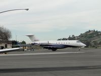 N545FX @ POC - Taxiing out from transient parking - by Helicopterfriend