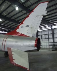 55-3503 - North American F-100D Super Sabre, here displayed in a Thunderbirds-like paint scheme at the Pueblo Weisbrod Aircraft Museum, Pueblo CO - by Ingo Warnecke