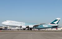 B-LJA @ KLAX - The Cathay Pacific Boeing 747-8F makes its first appearance at LAX - by Jonathan Ma