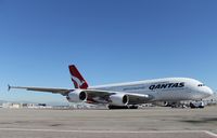 VH-OQJ @ KLAX - Most wide angle shot I've ever done! - by Jonathan Ma