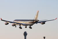 JY-AIB @ KORD - Royal Jordanian Airbus A340-211, RJA263 arriving from OJAI / AMM, RWY 28 approach KORD. - by Mark Kalfas