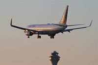 N14228 @ KORD - United Airlines Boeing 737-824, UAL1132 arriving from KIAH, RWY 28 approach KORD. - by Mark Kalfas