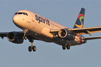 N606NK @ KORD - Spirit Airlines N606NK Airbus A320-232 RWY 28 approach KORD. - by Mark Kalfas