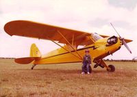 N98889 @ 04FA - My father owned this Cub back in the 1980's. This is a picture of me, and N98889. - by George Nyman