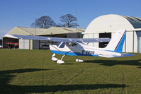 G-CBUG @ X5FB - Tecnam P92-EM Echo at Fishburn Airfield, UK, January 2012. - by Malcolm Clarke