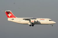 HB-IXO @ EGCC - Swiss European Airlines - by Chris Hall