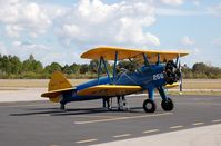N28024 @ GIF - 1945 Boeing A75N1 (PT-17) N28024 at Gilbert Airport, Winter Haven, FL - by scotch-canadian