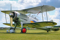 G-AMRK @ EGSU - A Shuttleworth contribution for the display - by glider