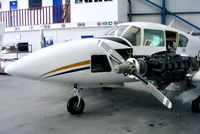 G-OSJF @ EGNH - inside the Silverstar Maintenance services hangar - by Chris Hall