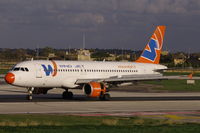 EI-DFO @ LMML - A320 EI-DFO of Windjet landing in Malta. - by raymond