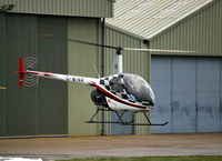 G-WINR @ EGLD - Robinson R22 Beta arriving at Denham from Wycombe Air Park. Ex EI-CFE - by moxy