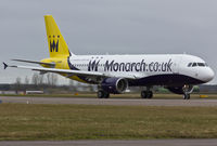 G-OOPP @ EGSH - Departing EGSH after spray into new Monarch C/S by Air Livery (To become G-OZBW). - by Anthony Varley