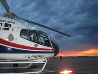 C-FEPS - Beautiful stormy sunset with C-FEPS AIR1 taken at the Edmonton Municipal Airport. - by Stuart Prysunka