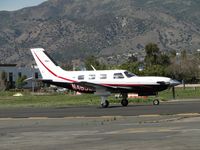 N465SK @ POC - Taxiing on taxiway Sierra enroute to Howard Aviation hanger - by Helicopterfriend