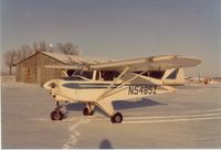 N5485Z - Winter flying February 7, 1982.  Willow Grove airport, Blandinsville, IL.  Great memories! - by John Williams