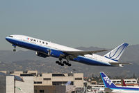 N787UA @ LAX - Nice take-off shot of a UA B.777 - by Duncan Kirk