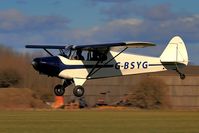 G-BSYG @ BREIGHTON - Yankee Golf whizzing past just before it was put into a rather steep climb out!! - by glider