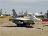 81-0738 @ KDMA - Former New Jersey ANG F-16 Fighting Falcon, Now in storage at AMARG, Tucson, AZ.