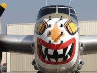N325N @ CNO - Wouldn't want this nose art to sneeze, appears to have 12 barrels pointed out and teeth showing - by Helicopterfriend