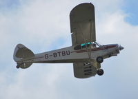 G-BTBU @ EGHP - Piper PA-18 Super Cub at Popham. Ex N9665P - by moxy