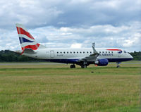 G-LCYE @ EGPH - British airways E170 Arrives at EDI From LCY - by Mike stanners