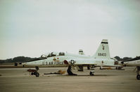66-8403 @ RND - T-38A Talon of the 12th Flying Training Wing on the flight-line at Randolph AFB in November 1979. - by Peter Nicholson