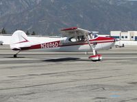 N2696D @ CCB - Taxiing into parking area north of Maniac Mike's Cafe - by Helicopterfriend