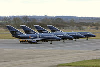 G-FRAU @ EGNV - Dassault Falcon 20C. Four Falcons from the FRA fleet at Durham Tees Valley Airport, February 2012. - by Malcolm Clarke