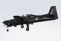 ZF491 @ EGNT - Shorts Tucano T.1 on approach to Runway 25 at Newcastle Airport, March 2012. - by Malcolm Clarke