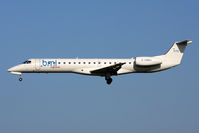 G-EMBN @ EGNT - Embraer ERJ-145EP on approach to Runway 25 at Newcastle Airport, March 2012. - by Malcolm Clarke