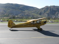 N23266 @ SZP - 1939 Piper J3C-65 CUB, Continental A&C65 65 Hp, taxi to Rwy 04 - by Doug Robertson