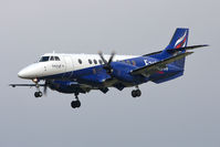 G-MAJB @ EGNT - British Aerospace Jetstream 41 on approach to Runway 25 at Newcastle Airport, March 2012. - by Malcolm Clarke