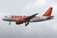 G-EZAJ @ EGNT - Airbus A319-111 on approach to Runway 25 at Newcastle Airport, March 2012. - by Malcolm Clarke