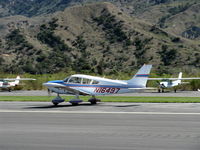 N16497 @ SZP - 1973 Piper PA-28-235 CHEROKEE CHARGER, Lycoming O-540-D4B5 235 Hp, takeoff roll Rwy 04 - by Doug Robertson