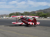 N49BR @ SZP - 1980 Aerotek PITTS S-2A, Lycoming AEIO-540 260 Hp, taxi to 22 - by Doug Robertson