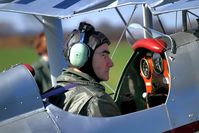 G-ABVE @ BREIGHTON - Pilot completing pre flight checks - by glider