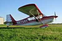 N8758V @ 3T2 - Based at KEFD, photo taken at WOLFE Airpark (3T2) south of Houston, Texas. - by BugSmasher