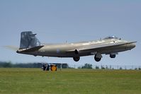 XH134 @ EGXW - Commencing one of the last demonstration flights for the Canberra - by glider