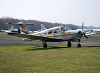 G-BOWY @ EGLK - Piper Turbo Arrow IV at Blackbushe - by moxy