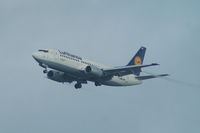 D-ABXS @ EGCC - Lufthansa Boeing 737-330 on approach to Manchester Airport - by David Burrell