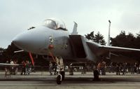 76-0124 @ EGVI - Bitburg Eagle. Coded BT/124 from the 36TFW USAF on display at the IAT held at RAF Greenham Common in June 1977 . - by Roger Winser