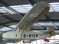 D-8129 - Schempp-Hirth Hütter H 17a at the Deutsches Museum Flugwerft Schleißheim, Oberschleißheim