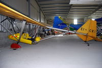 EI-CKI - In the hanger at Limetree Airfield during the March Fly-in 2012. - by Noel Kearney
